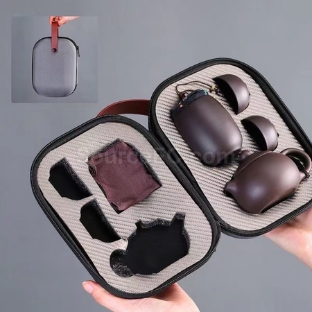 Purple Clay Travel Tea Set
