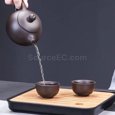 Customization Purple Clay Travel Tea Set Corporate Gifts