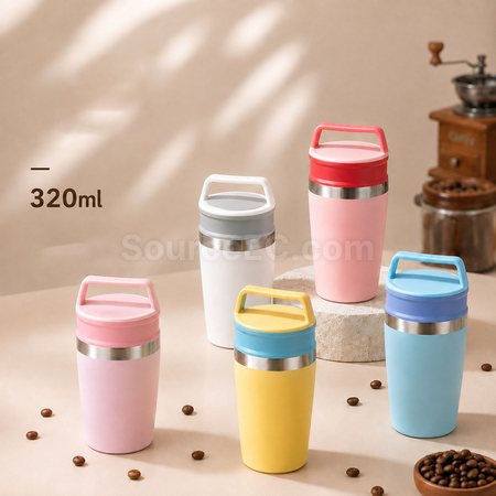Customization Portable Travel Coffee Mug, Stainless‑Steel Insulated Cup Corporate Gifts