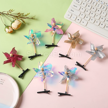 Customization Mini windmill hair clip Corporate Gifts