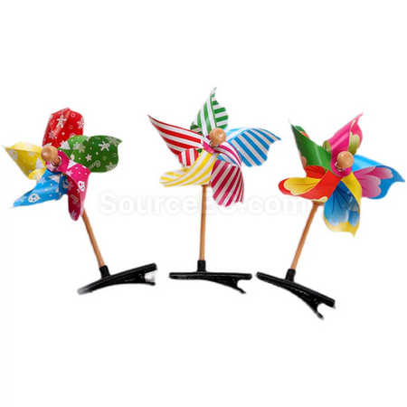 Customization Mini windmill hair clip Corporate Gifts