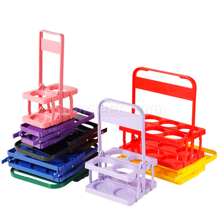 Four-hole folding wine rack plastic beer cup holder