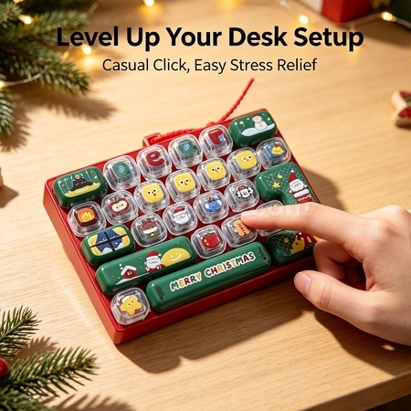 Customization Christmas-Themed Decompression Buttons Corporate Gifts