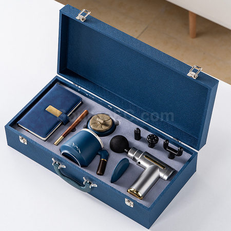 Customization 5-Piece Set: Massage Gun, Office Mug and Notebook Corporate Gifts