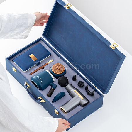 Customization 5-Piece Set: Massage Gun, Office Mug and Notebook Corporate Gifts