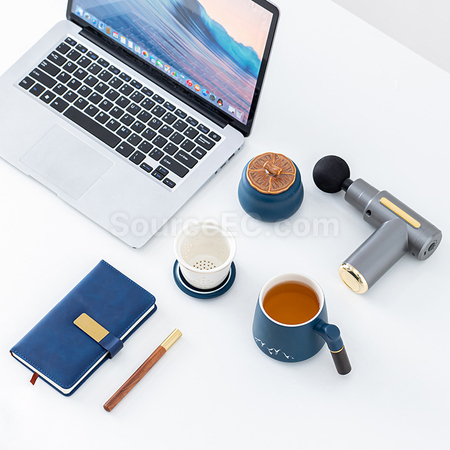 Customization Fascia Gun, Office Mug and Tea Canister 3-Piece Set Corporate Gifts