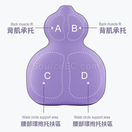 Customization Hulu Memory Foam Lumbar Support Corporate Gifts