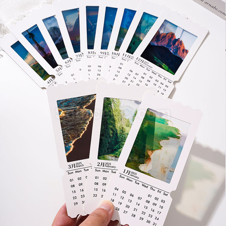 Customization Transparent Film Calendar Corporate Gifts