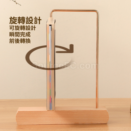 Customization Creative Photo Frame Iron & Solid Wood Desk Calendar Corporate Gifts