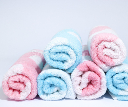 【Taiwan-made】Milk Yarn Striped Jacquard Towel