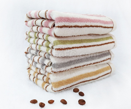 Customization 【Taiwan-made】Coffee Yarn Striped Towel Corporate Gifts