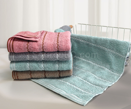 Customization 【Taiwan-made】Wave Satin Stripe Coffee Yarn Towel Corporate Gifts