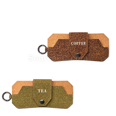 Customization Coffee Grounds Tea Leaves Cork  Glasses Case Corporate Gifts