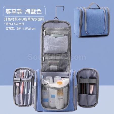 Customization Travel Hanging Toiletry Bag PU Waterproof Corporate Gifts