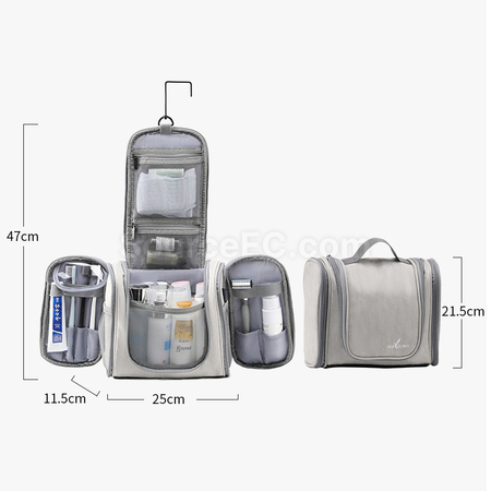 Customization Travel Hanging Toiletry Bag PU Waterproof Corporate Gifts