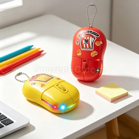 Customization Mouse-Shaped Stress-Relief Keychain Corporate Gifts