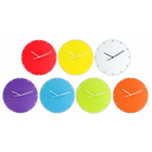Colourful Glass Wall Clock
