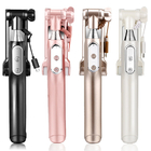 Selfie Stick Monopod Rear Mirror and LED Flash Fill Light 