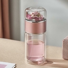 Customization280ML Portable Glass Bottle with InfuserCorporate Gifts