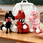 Cool and aloof pony pendant keychain