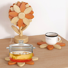 Sunflower Wooden Heat-Resistant Mat