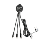 5-in-1 Llluminated Logo Charging Cable