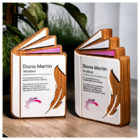 CustomizationCreative Book-Shaped Solid Wood TrophyCorporate Gifts