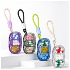 Three-Compartment Pill Organizer With Lanyard